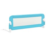 Cumpara ieftin Balustrada protectie pat copii, albastru, 120x42 cm, poliester