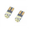 Set 2 Becuri Auto LED T10 15 SMD 4014, 2.16W, Canbus, 12V, 6000K, Lumina Alb Rece, Unghi 360&deg;, Durata 50000h