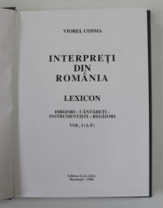 INTERPRETI DIN ROMANIA-VIOREL COSMA BUCURESTI 1996 foto