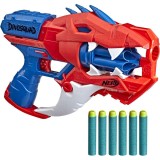 Blaster Nerf Dinosquad - Raptor Slash cu 6 proiectile, Hasbro