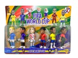Set 6 figurine fotbalisti FIFA World Cup pentru copii set 1