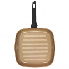 Russell Hobbs Opulence Grill Tigaie RH01674BEU7, 28 cm, acoperire Crystaltech, induc?ie, fara PFOA, negru/auriu foto