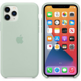 Husa de protectie Apple Silicone pentru iPhone 11 Pro Max, Beryl