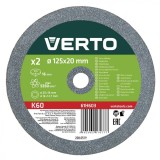 Discuri pentru polizor de banc - 125x16x12,7mm, max.5345 rpm., 2 buc , set 61H603