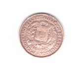 Moneda Republica Dominicana 1 centavo 1963, stare relativ buna, America Centrala si de Sud, Bronz