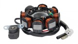 Stator Magnetou GY6 125cc, 8 Bobine + Senzor Sc&acirc;nteie, 5 Fire, Revo