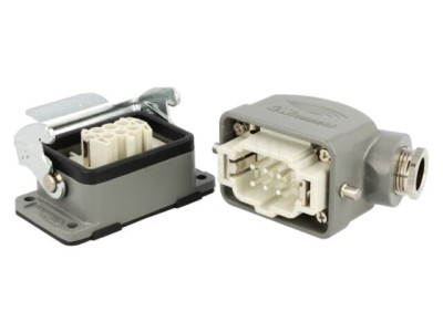 Conector MOLEX HDC 6 pini 16A 500V tată-mamă GWconnect M20 93603-0042 foto