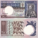 Angola 50 Escudos 1973 UNC - Bancnota Africa, Stare Impecabila
