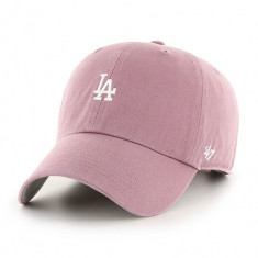 47brand șapcă MLB Los Angeles Dodgers culoarea roz, cu imprimeu B-BSRNR12GWS-QC