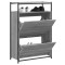 vidaXL Pantofar, gri sonoma, 75x34x112 cm, lemn prelucrat 840037