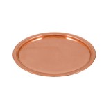 Tava Rotunda Lucioasa din Cupru pentru Servit, 30cm