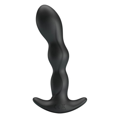 Dop Anal Cu Vibratii Special Anal Massager, Negru, 14.5 cm foto