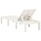 Sezlong, alb, plastic - 4