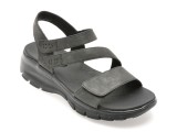 Cumpara ieftin Sandale SKECHERS negre, EASY GOING, din piele ecologica