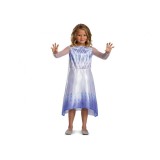 Costum carnaval regina zapezii Elsa - Frozen 2 (licentiat) pentru copii, marimea XS (3-4 ani)