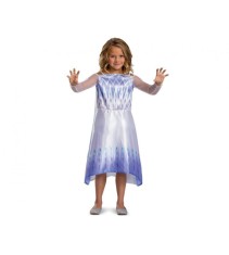 Costum carnaval regina zapezii Elsa - Frozen 2 (licentiat) pentru copii, marimea XS (3-4 ani)