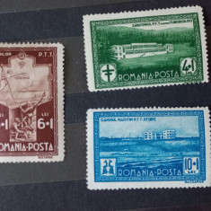 Romania 1932 Lp 100 Sanatorii PTT 3V NESTAMPILATA