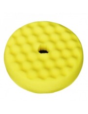 Burete polish Mediu galben valurit cu fata dubla 3M Quick Connect 150mm foto