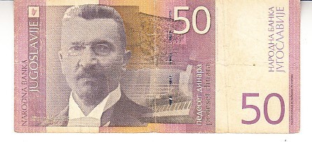 B11 43 - Bancnota foarte veche - Fosta Jugoslavia - 50 dinarI - 2000