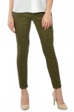 Cumpara ieftin CL848-14 Jeans khaki accesorizati cu nasturi metalice