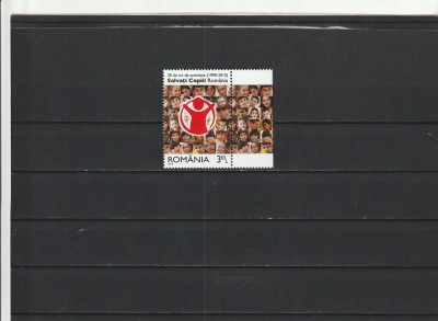 ROMANIA 2010 LP 1867 20 DE ANI ACTIVITATE SALVATI COPII SERIE MNH NESTAMPILATA foto