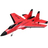 Cumpara ieftin Avion de lupta cu telecomanda iUni FX820, SU-35, Giroscop, Rezistent la impact, Rosu