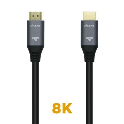 HDMI Cable Aisens Black Black/Grey 1 m foto