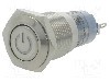 Intrerupator anti-vandalism, ON-(ON), &Oslash;16mm, ONPOW, LAS2GQF-11DT/R/24V/S