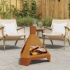 VidaXL Cuptor de foc Maro 50 x 43 x 52 cm Oțel rezistent la intemperii 858951