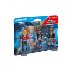 Set 3 figurine hoti, Playmobil City Action - Police