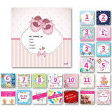 Cumpara ieftin KidPro Milestone Cards Baby Girl carduri de referință