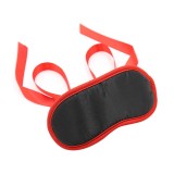 Ohmama Masks-Masca Fetish Neagră cu Margini Roșii