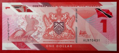 Trinidad and Tobago 1 $ Dollar 2020 (2021) polimer UNC necirculata ** foto