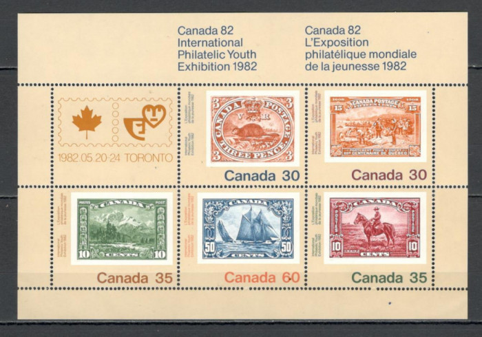 Canada.1982 Expozitia filatelica CANADA-Bl. SC.46