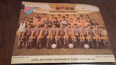 Lotul de fotbal Gloria C.F.R. Galati. foto