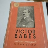Victor Babes, volum omagial