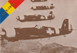 Romania 1995 ,carte postala aniversara,Militara,Avioane IAR 80 in misiune