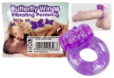 Inel Erectie Penis cu Vibratii Orion, Silicon Violet, Stimulare Clitoris, 3cm