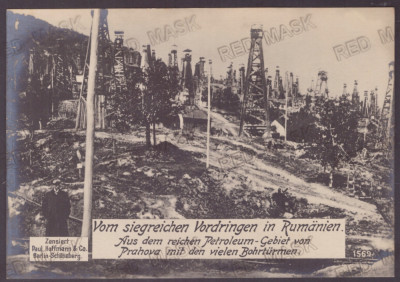 3285 - BUSTENARI, Prahova, Oil Wells, Romania - old postcard - unused 17/12 cm foto