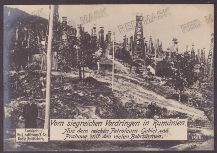 3285 - BUSTENARI, Prahova, Oil Wells, Romania - old postcard - unused 17/12 cm