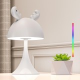 Cumpara ieftin Lampa de noptiera LED cu touch pentru copii 7 moduri RGB reincarcabila reglabila &ndash; ALB