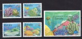 Tuvalu 1998 - Corali, fauna marina, serie si colita neuzata