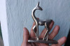 Arta decorativa stilizata,perioada interbelica.Caprioara,bronz nichelat., Statuete
