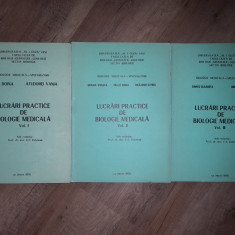 Lucrari Practice De Biologie Medicala, 3 volume - C. C. Zolyneak, 1979