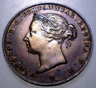 F.466 JERSEY VICTORIA 1/24 SHILLING 1877 XF foto