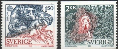 C2056 - Suedia 1981 - Europa - 2v.neuzat,perfecta stare foto