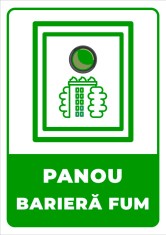 Indicator pentru panou bariera fum foto