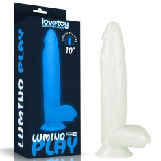 Lumino Play - Dildo Realistic Luminos cu Ventuză 26 cm foto