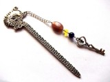 Semn de carte dragon cu agate 42003