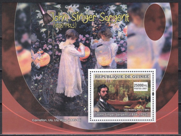 Guineea 2007 - Impresioniștii americani, Colita, MNH